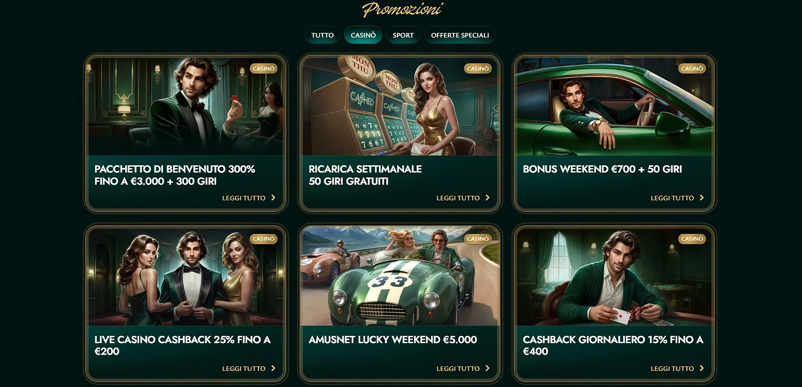 Promozioni e bonus del casinò Cashed per i giocatori italiani